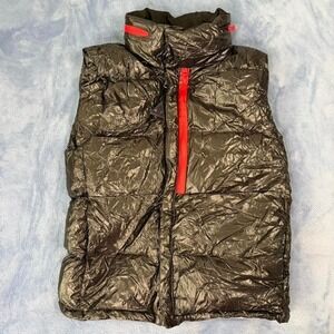 Moncler black puffer vest rare maya down men size 1